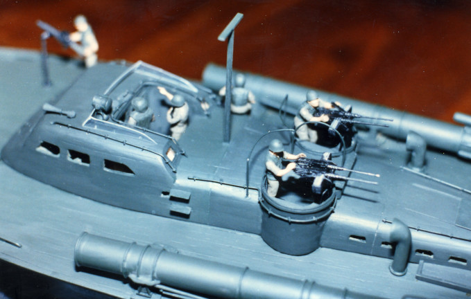 cockpit and turrets